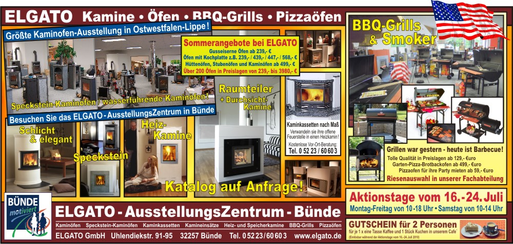 Kaminofen, Kaminkassette, Heizkamin, Kamineinsatz, Pizzaofen, BBQ, Gartengrill, B&uuml;nde, Herford, Bielefeld, Osnabr&uuml;ck, Lemgo, Detmold, Minden, L&uuml;bbecke, Hille, Paderborn, Delbr&uuml;ck